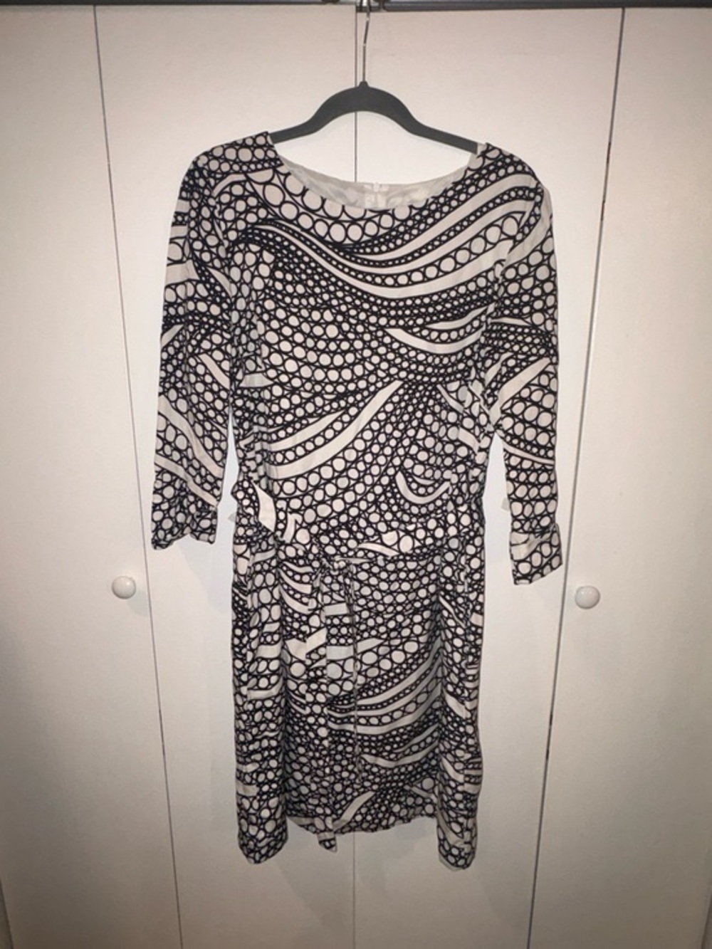 Marimekko Mini Dress Black and White Size 40
